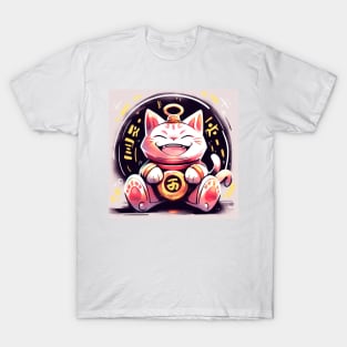 Coin Lucky Fairy Cat T-Shirt